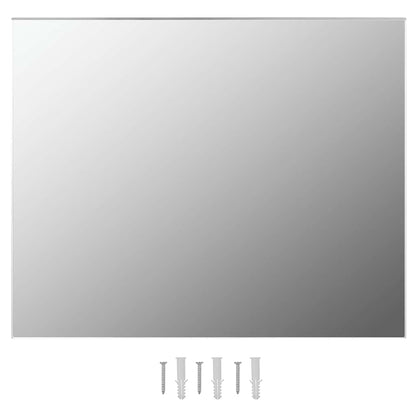 vidaXL Wall Frameless Mirror with LED Lights Rectangular Glass