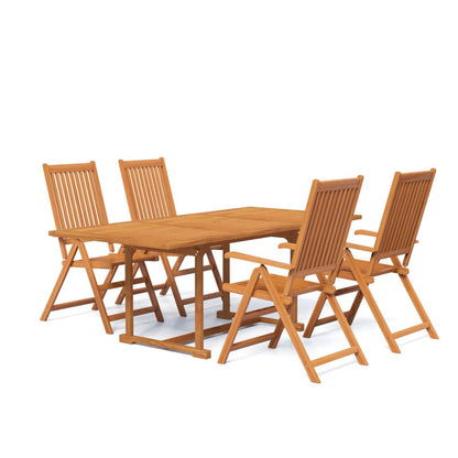 vidaXL Garden Dining Set | Natural wood | Solid Acacia wood | Medium