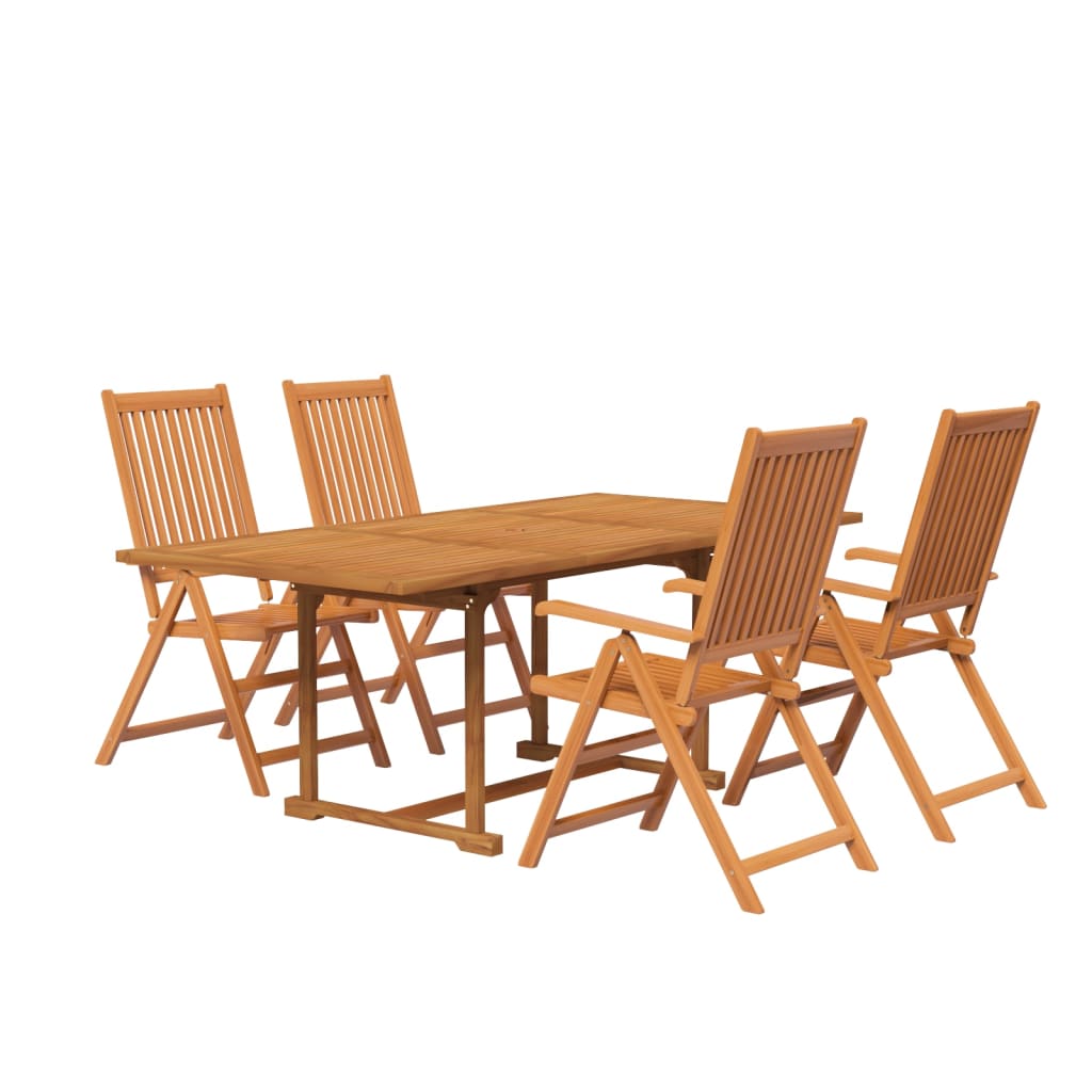 vidaXL Garden Dining Set | Natural wood | Solid Acacia wood | Medium