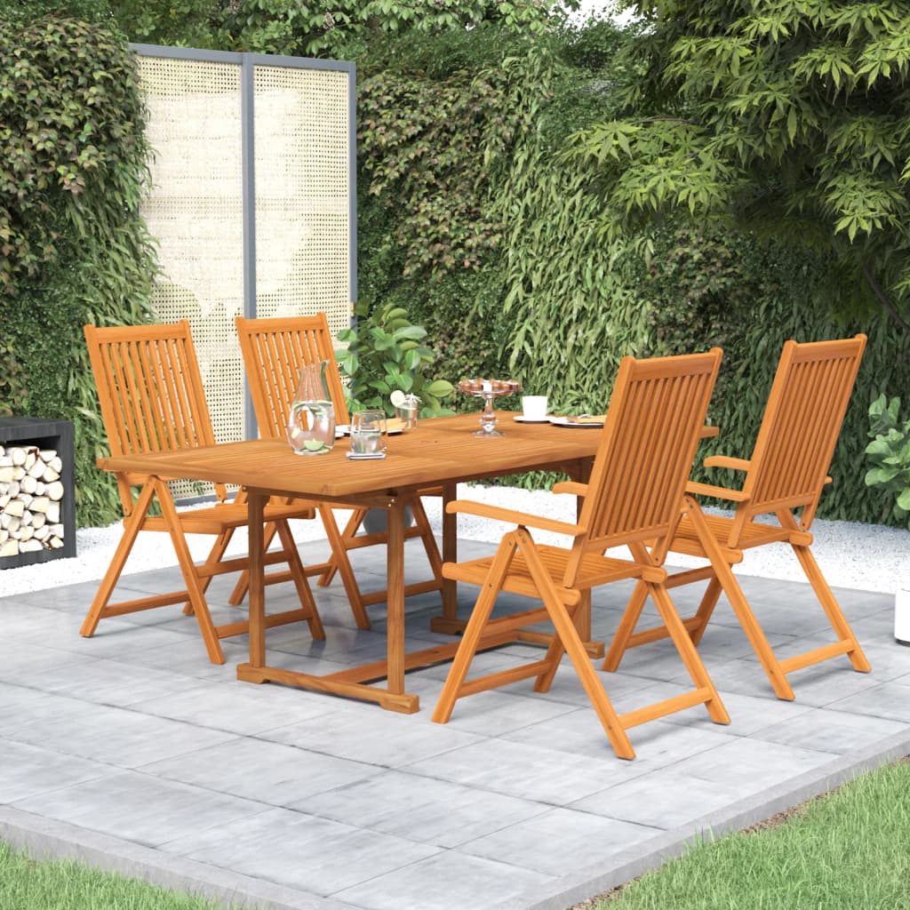 vidaXL Garden Dining Set | Natural wood | Solid Acacia wood | Medium