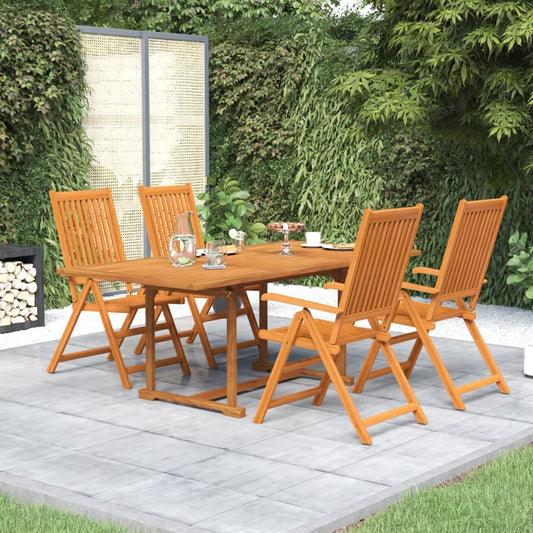 vidaXL Garden Dining Set | Natural wood | Solid Acacia wood | Medium