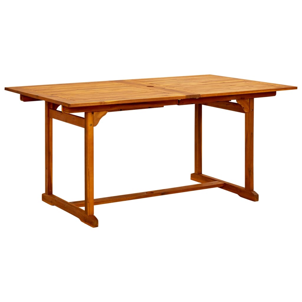vidaXL Garden Dining Set | Natural Wood | Solid acacia wood | Large | Extendable