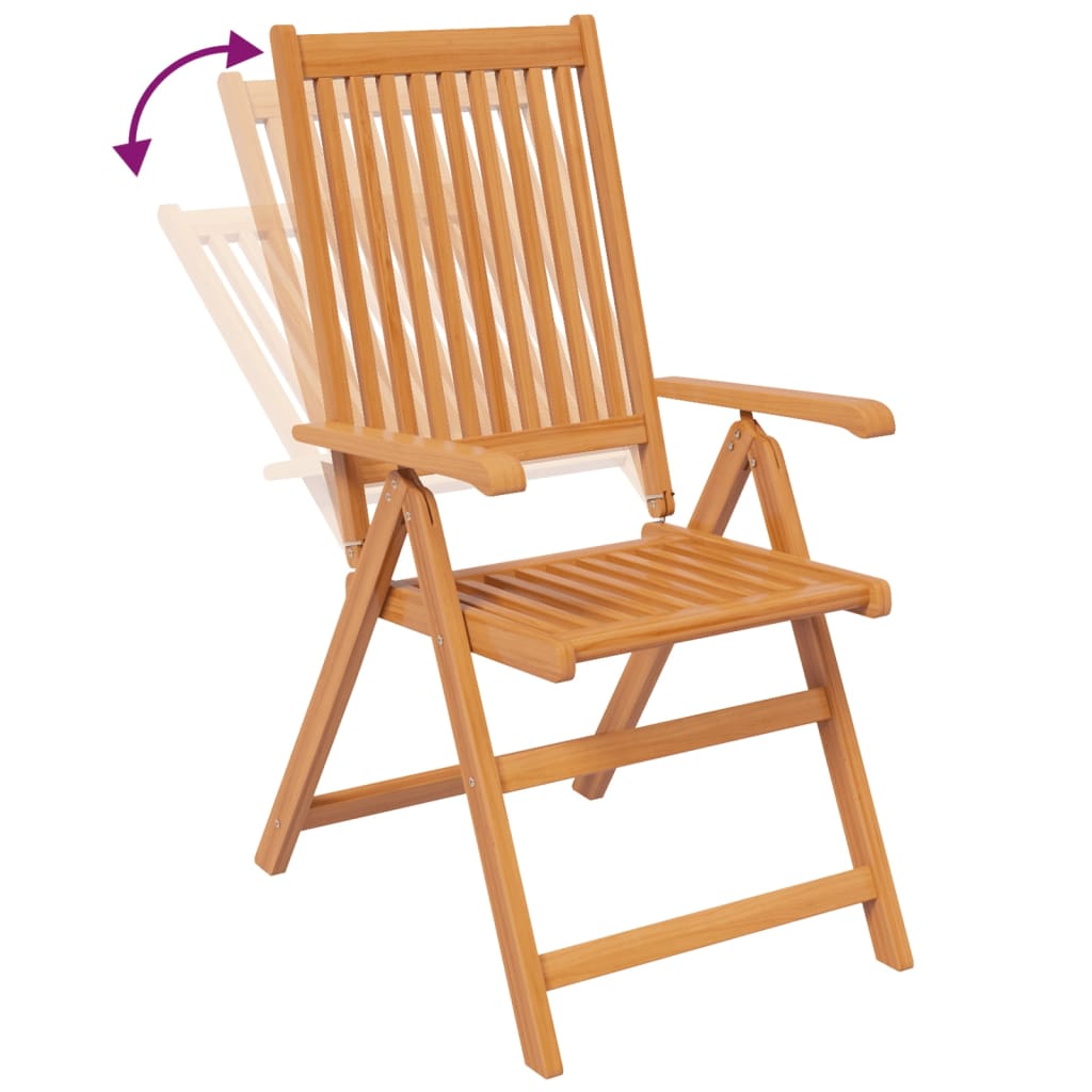 vidaXL Garden Dining Set | Natural wood | Solid acacia wood | Large