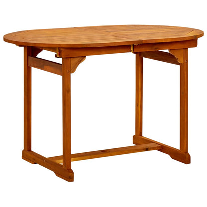 vidaXL Garden Dining Set | Brown | Solid Acacia Wood | Medium | Extendable