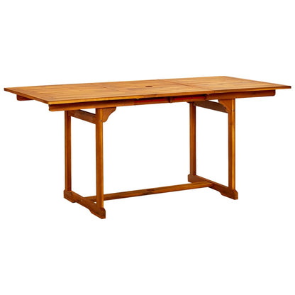 vidaXL Garden Dining Set | Natural Wood | Solid Acacia Wood | 5 Piece Set