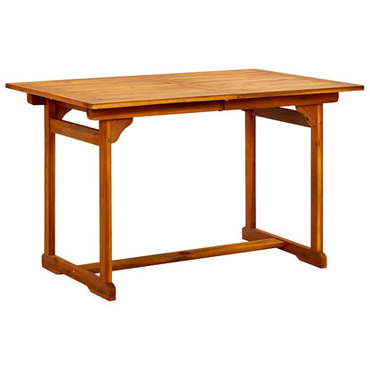 vidaXL 5 Piece Garden Dining Set Solid Wood Acacia 120-170 cm
