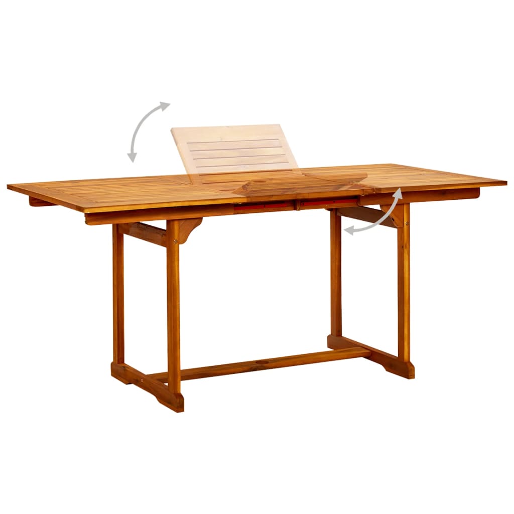vidaXL Garden Dining Set | Natural Wood | Solid Acacia wood | Medium