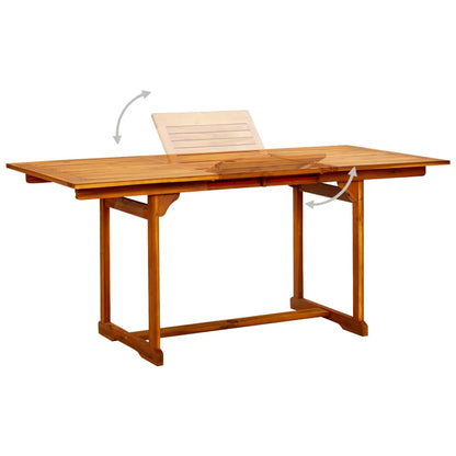 vidaXL Garden Dining Set | Natural Wood | Solid Acacia wood | Medium