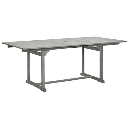 vidaXL Garden Dining Set | Grey | Solid Acacia wood | Extendable |  Extendable