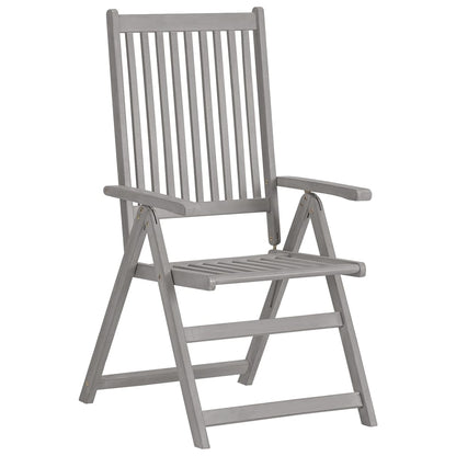 vidaXL Garden Dining Set | Grey | Solid acacia wood | Standard | Extendable