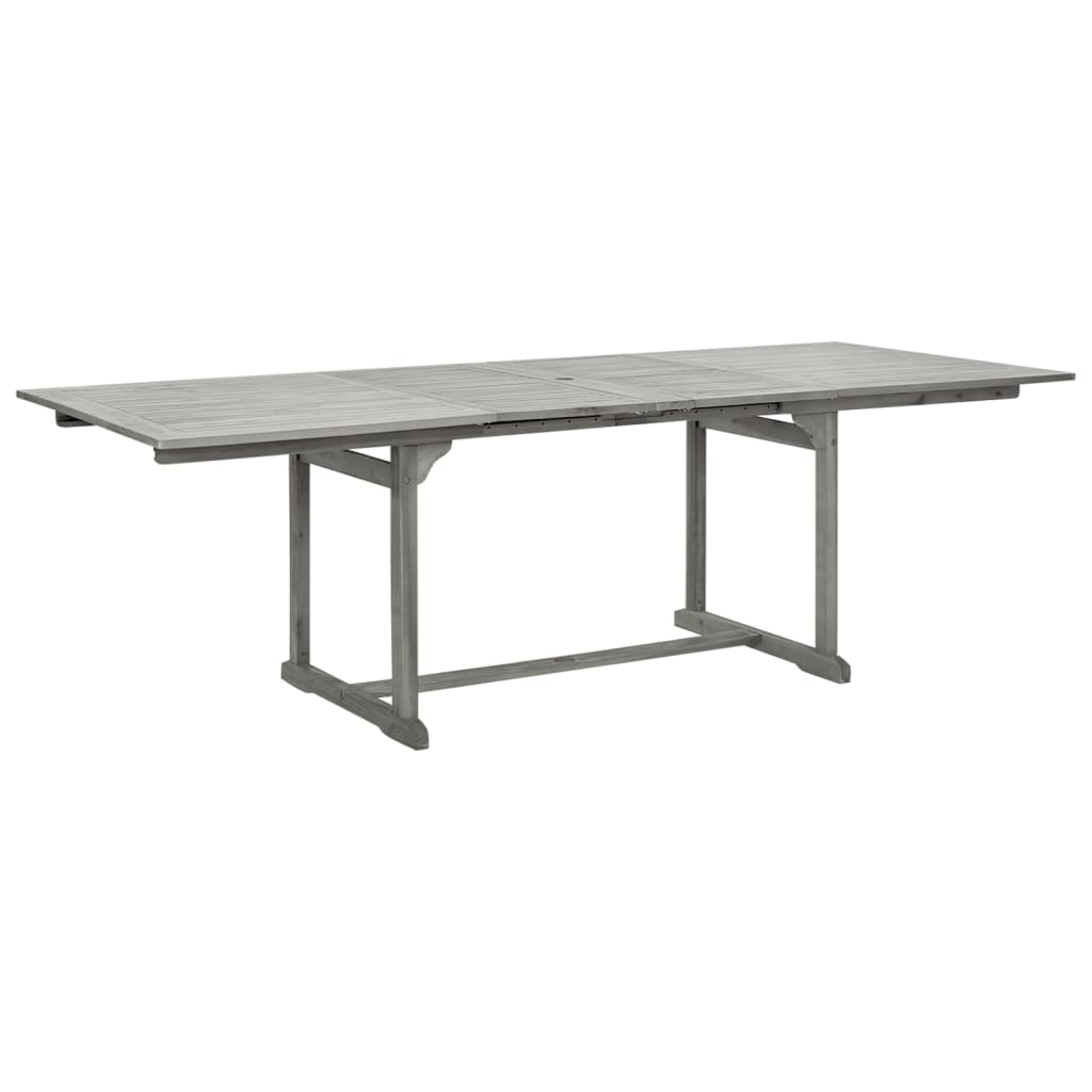 vidaXL Garden Dining Set | Grey | Solid acacia wood | Standard |  Extendable