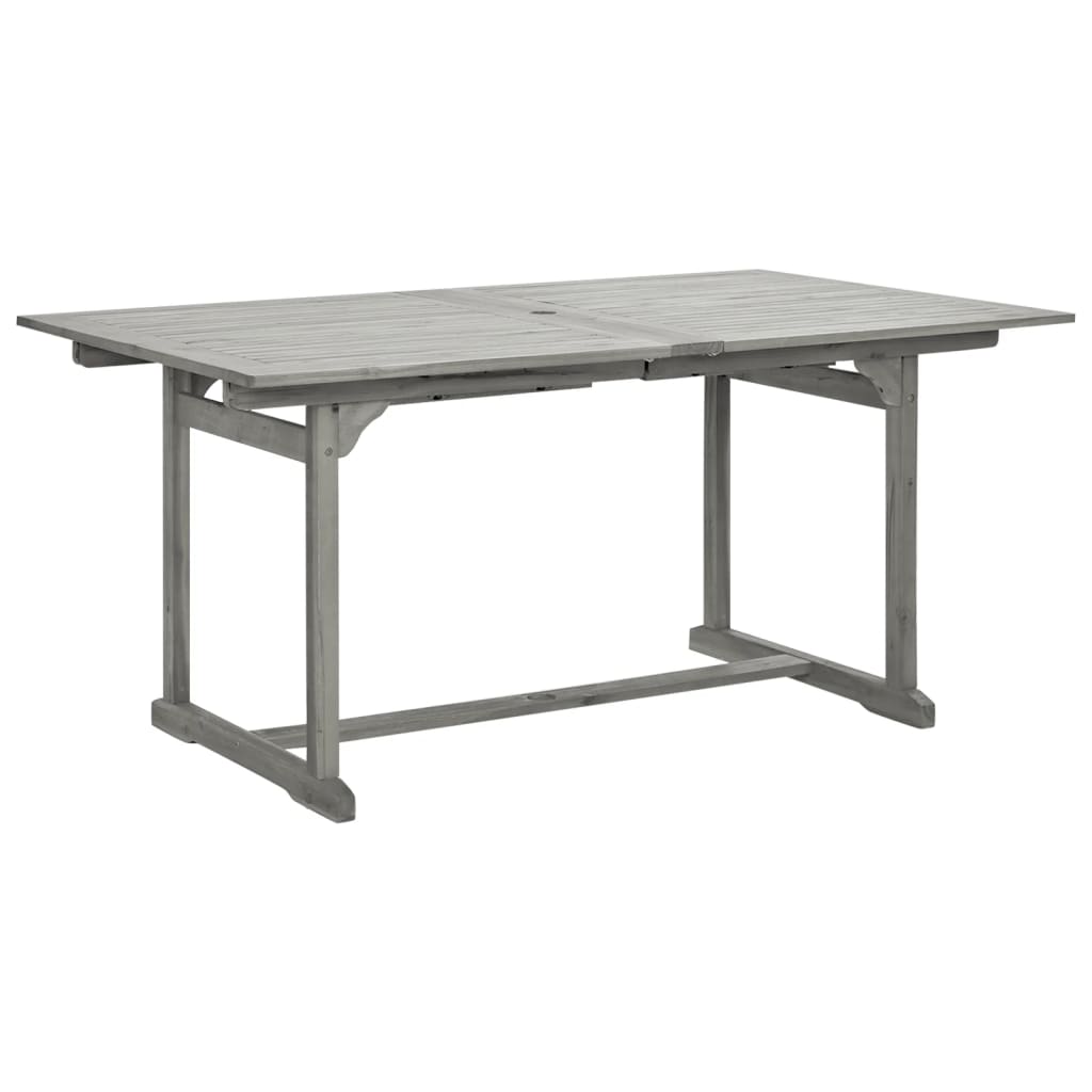 vidaXL Garden Dining Set | Grey | Solid acacia wood | Standard |  Extendable
