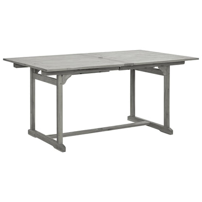 vidaXL Garden Dining Set | Grey | Solid acacia wood | Standard |  Extendable