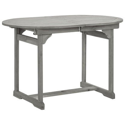 vidaXL Garden Dining Set | Grey | Solid acacia wood | Large |  Foldable