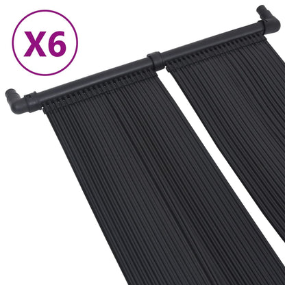 vidaXL Solar Pool Heater Panel 6 pcs 80x310 cm