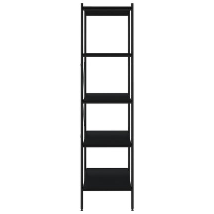 vidaXL 5-Tier Shelving Unit Black 80x40x163 cm