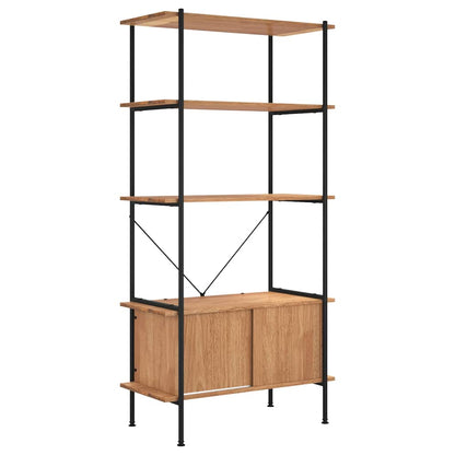 vidaXL 5-Tier Shelving Unit with Cabinet 80x40x163 cm