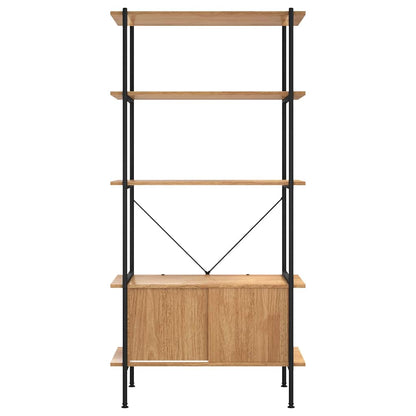 vidaXL 5-Tier Shelving Unit with Cabinet 80x40x163 cm