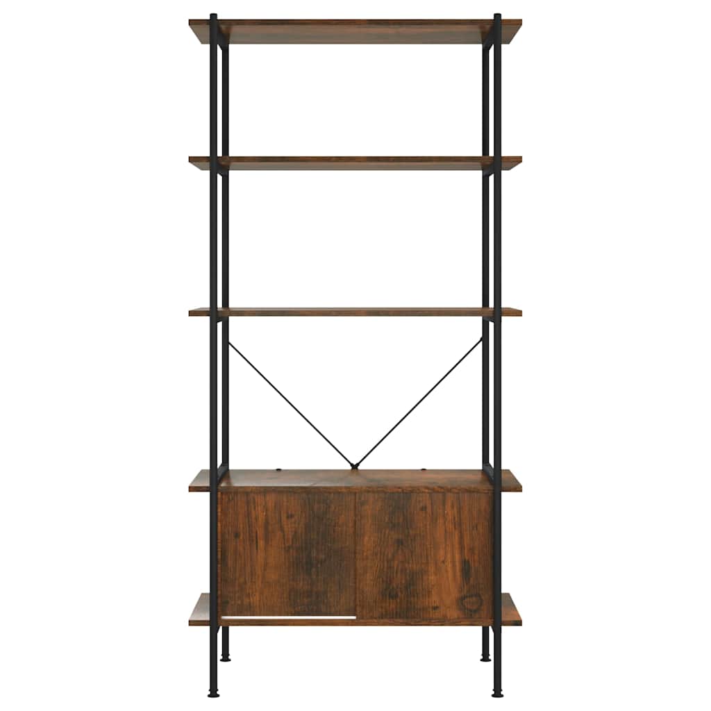 vidaXL 5-Tier Shelving Unit with Cabinet 80x40x163 cm