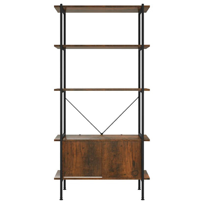 vidaXL 5-Tier Shelving Unit with Cabinet 80x40x163 cm