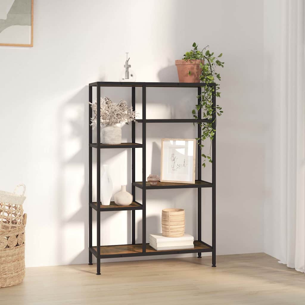 vidaXL Book Shelf 80x30x120 cm Steel and Engineered Wood
