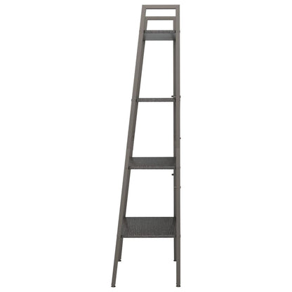 vidaXL 4-Tier Standing Shelf Black 56x35x140 cm