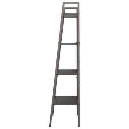 vidaXL 4-Tier Standing Shelf Black 56x35x140 cm