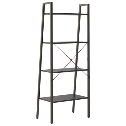 vidaXL 4-Tier Standing Shelf Black 56x35x140 cm