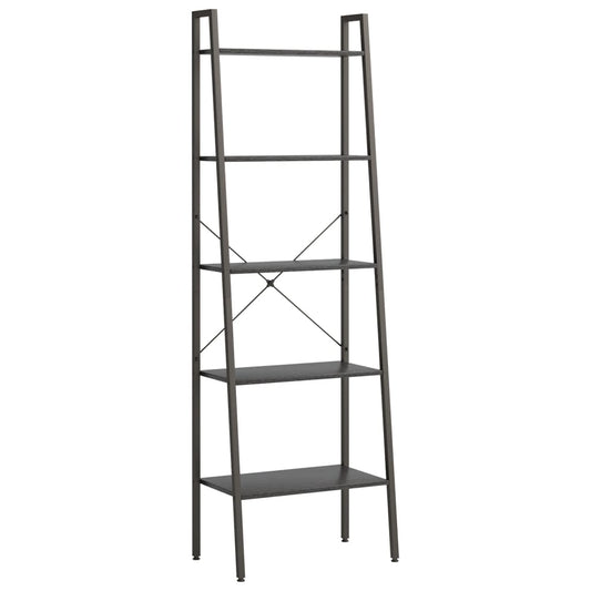 vidaXL 5-Tier Standing Shelf Black 56x35x174 cm