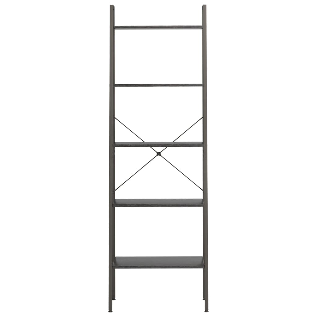 vidaXL 5-Tier Standing Shelf Black 56x35x174 cm