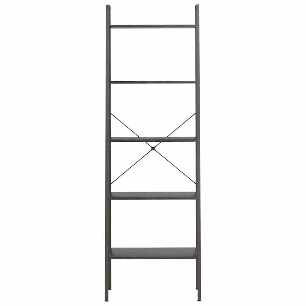 vidaXL 5-Tier Standing Shelf Black 56x35x174 cm