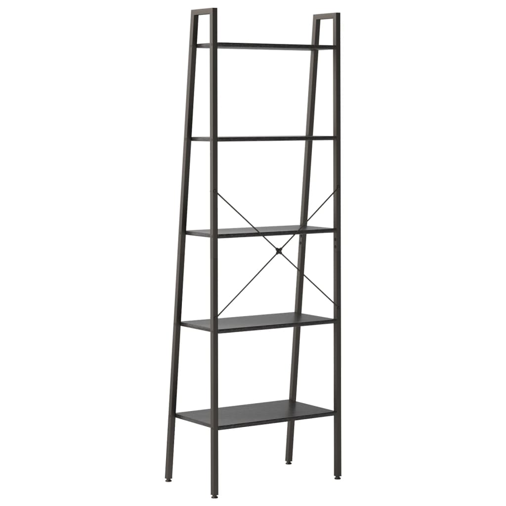 vidaXL 5-Tier Standing Shelf Black 56x35x174 cm