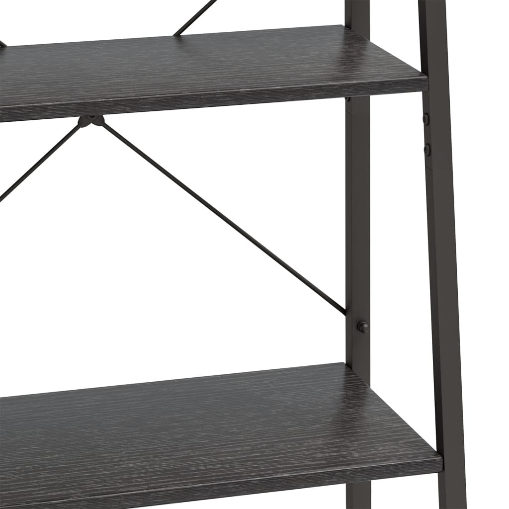 vidaXL 5-Tier Standing Shelf Black 56x35x174 cm