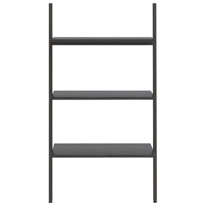 vidaXL 3-Tier Leaning Shelf Black 64x34x116 cm