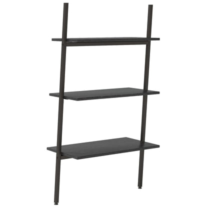 vidaXL 3-Tier Leaning Shelf Black 64x34x116 cm