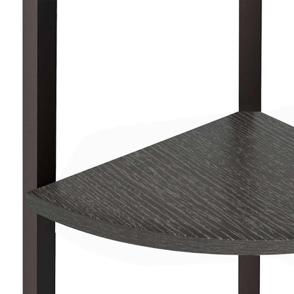 vidaXL 3-Tier Corner Shelf Black 45,5x31,5x120 cm