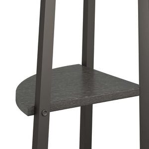 vidaXL 4-Tier Corner Shelf Black 45.5x31.5x150 cm