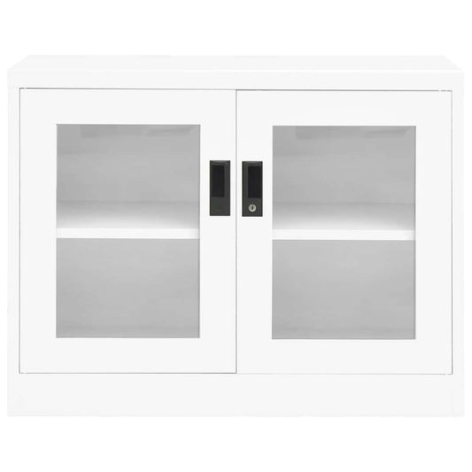 vidaXL Office Cabinet White 90x40x70 cm Steel