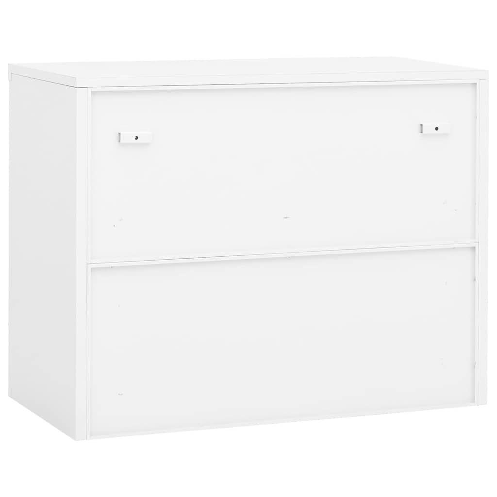 vidaXL Office Cabinet White 90x40x70 cm Steel