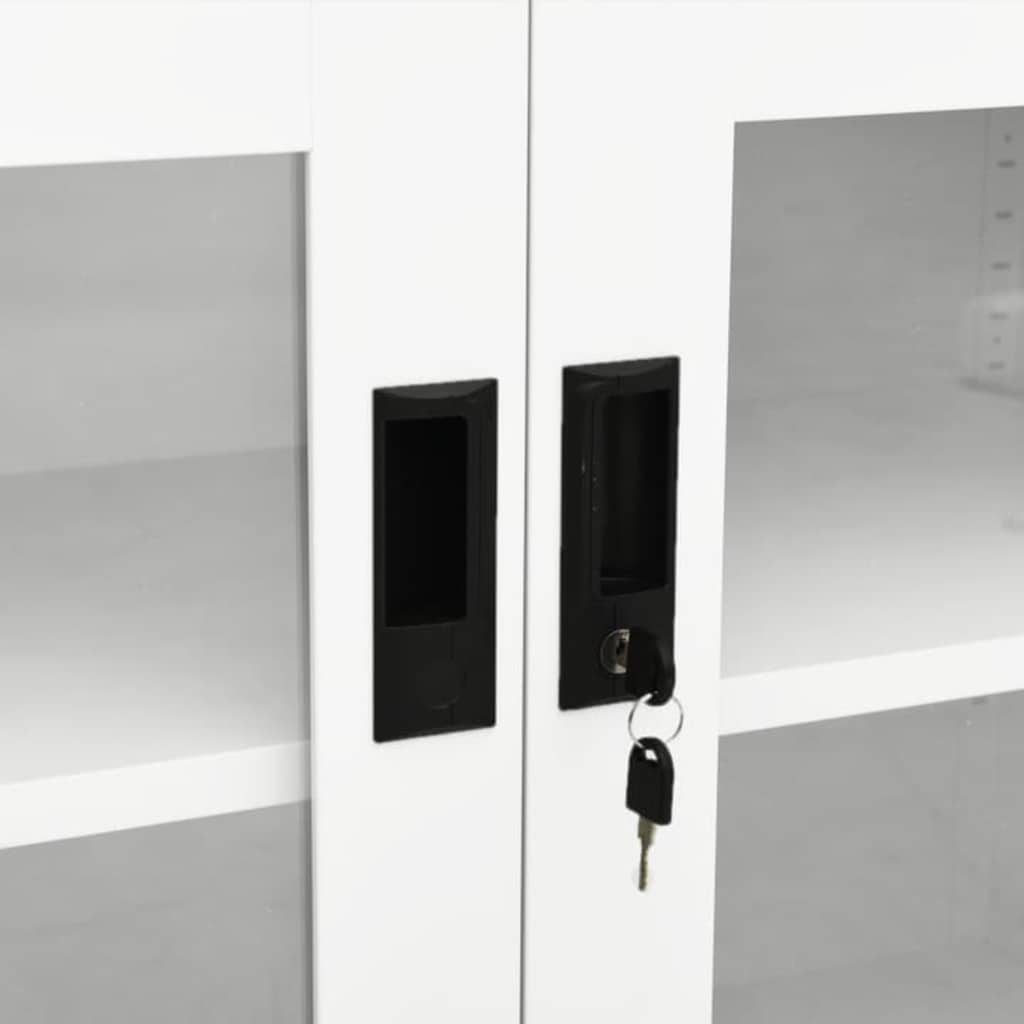 vidaXL Office Cabinet White 90x40x70 cm Steel