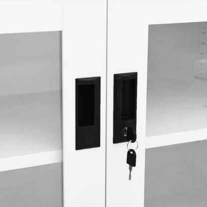vidaXL Office Cabinet White 90x40x70 cm Steel