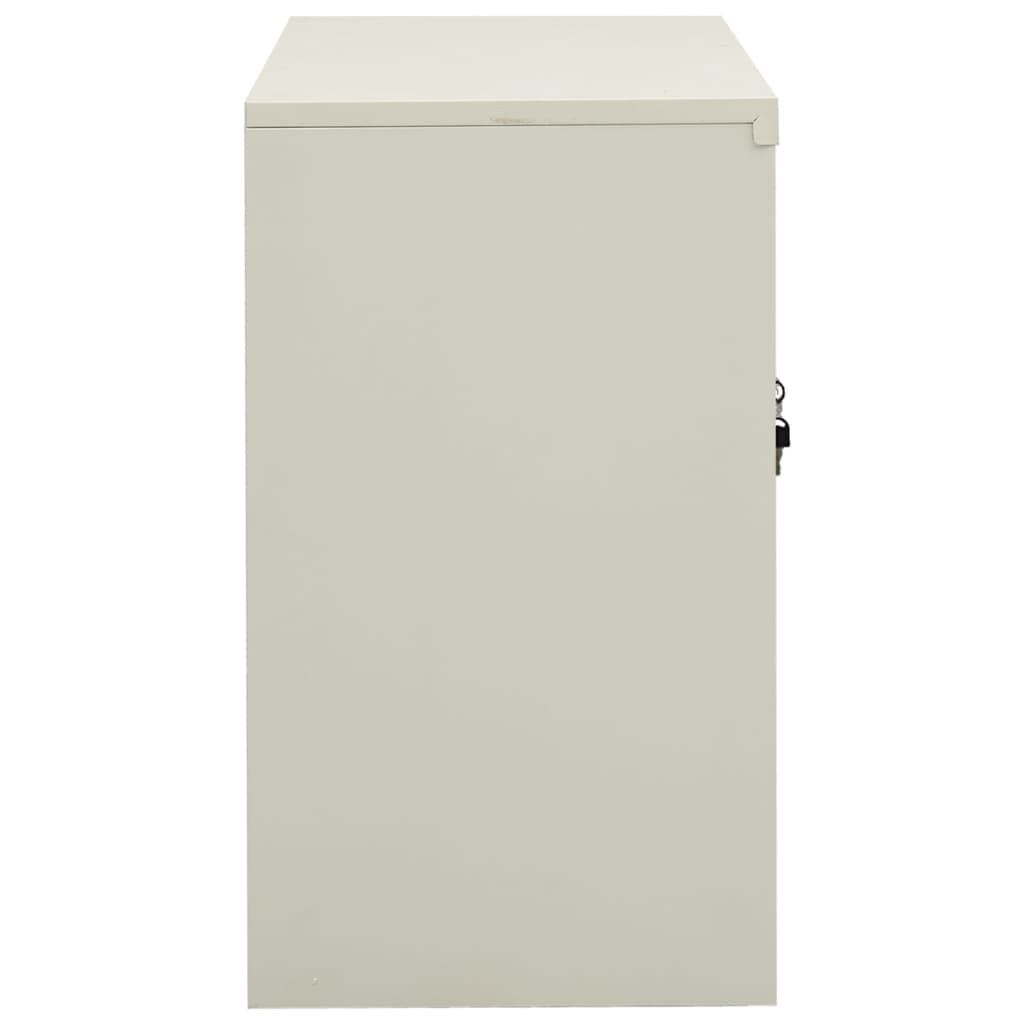 vidaXL Office Cabinet Light Grey 90x40x70 cm Steel