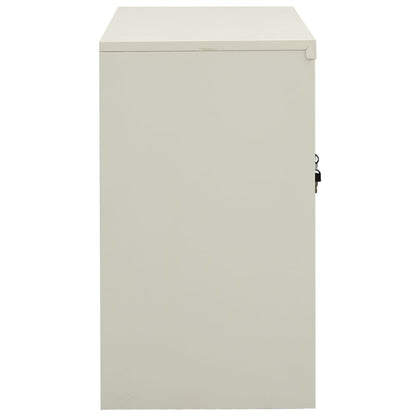 vidaXL Office Cabinet Light Grey 90x40x70 cm Steel
