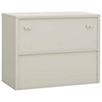 vidaXL Office Cabinet Light Grey 90x40x70 cm Steel