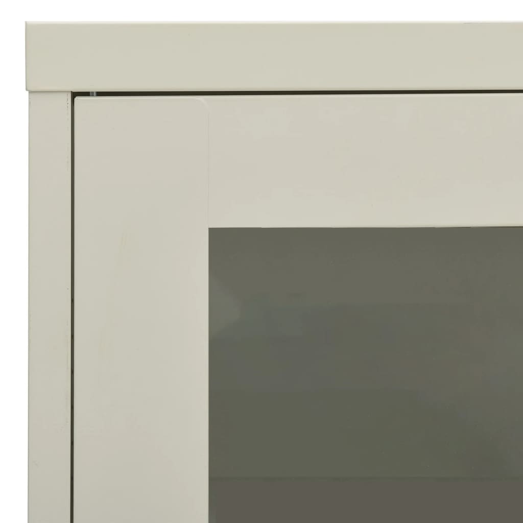 vidaXL Office Cabinet Light Grey 90x40x70 cm Steel