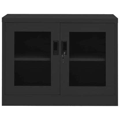vidaXL Office Cabinet Anthracite 90x40x70 cm Steel