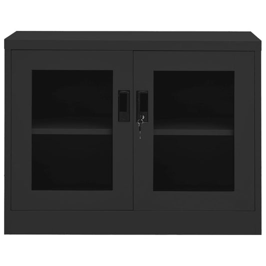 vidaXL Office Cabinet Anthracite 90x40x70 cm Steel