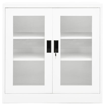vidaXL Office Cabinet White 90x40x90 cm Steel