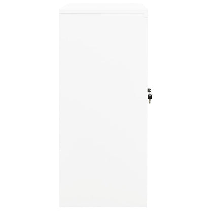 vidaXL Office Cabinet White 90x40x90 cm Steel