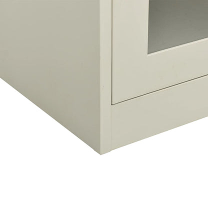 vidaXL Office Cabinet Light Grey 90x40x105 cm Steel
